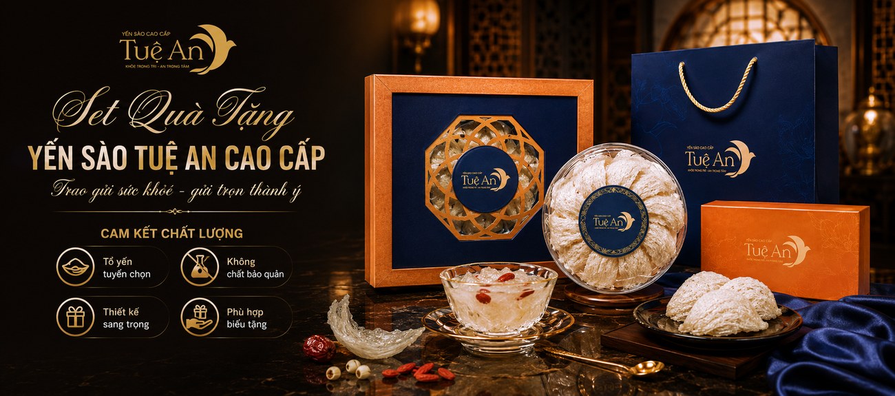 Set quà biếu cao cấp Yến Sào Tuệ An