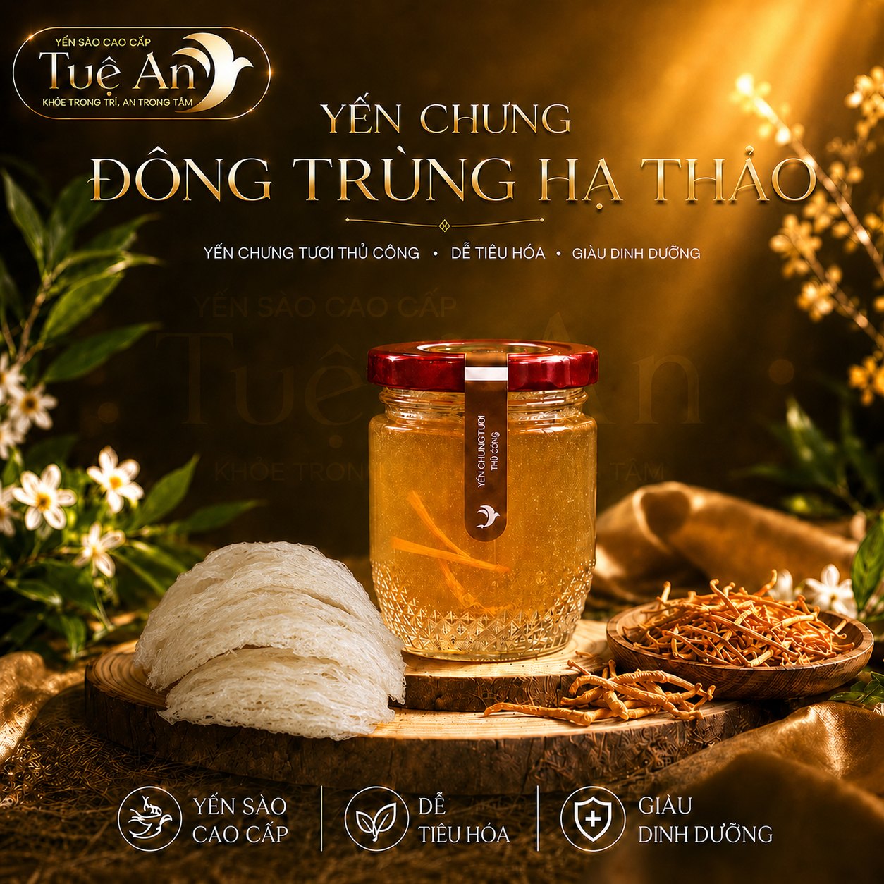 Yến chưng Đông Trùng Hạ Thảo Tuệ An