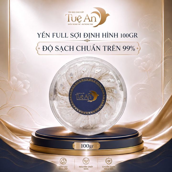 Yến full sợi định hình 100gr Tuệ An