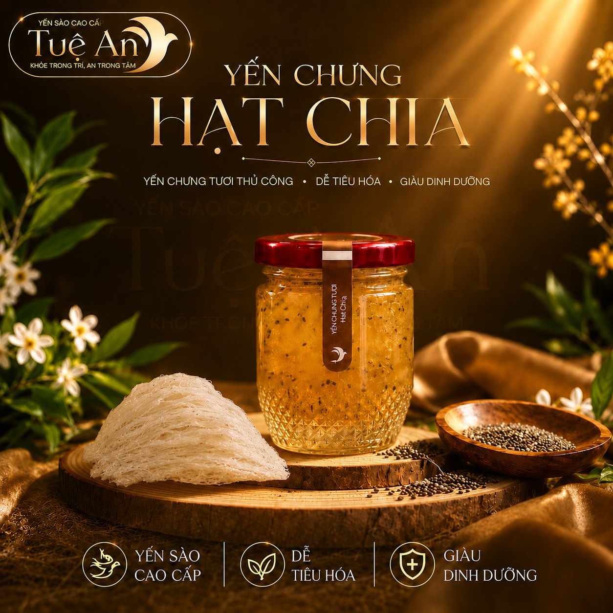 Yến chưng Hạt chia Tuệ An