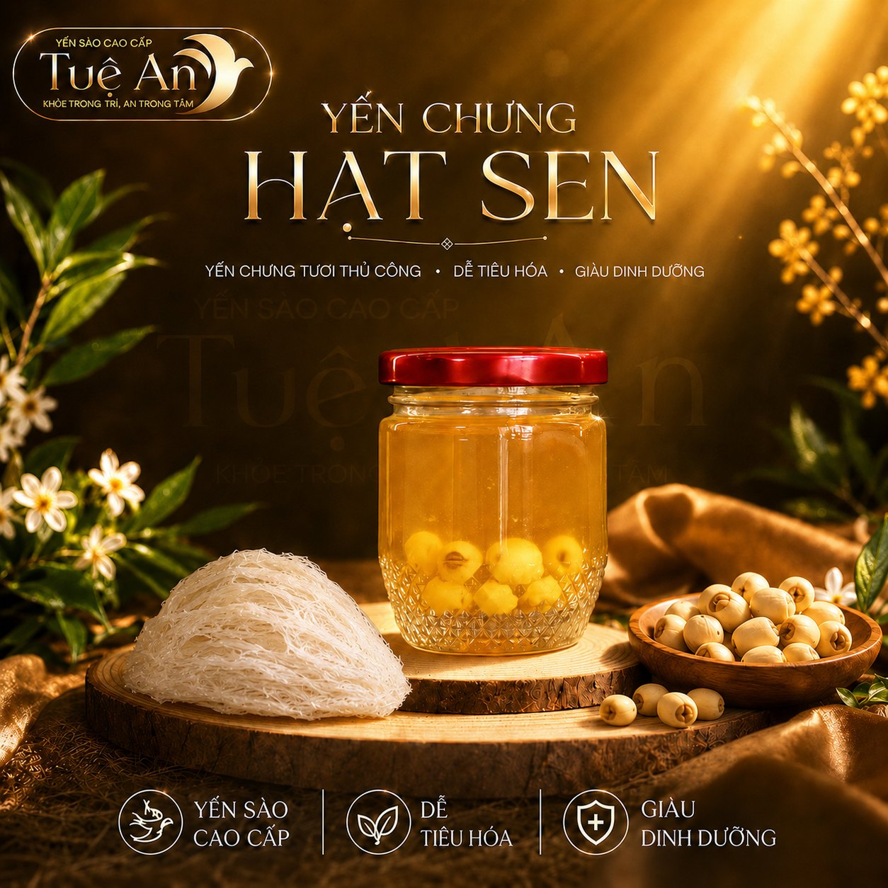 Yến chưng Hạt sen Tuệ An