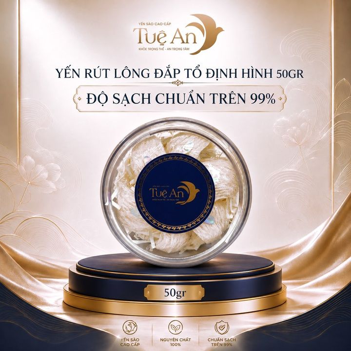 Yến rút lông đắp tổ định hình 50gr Tuệ An
