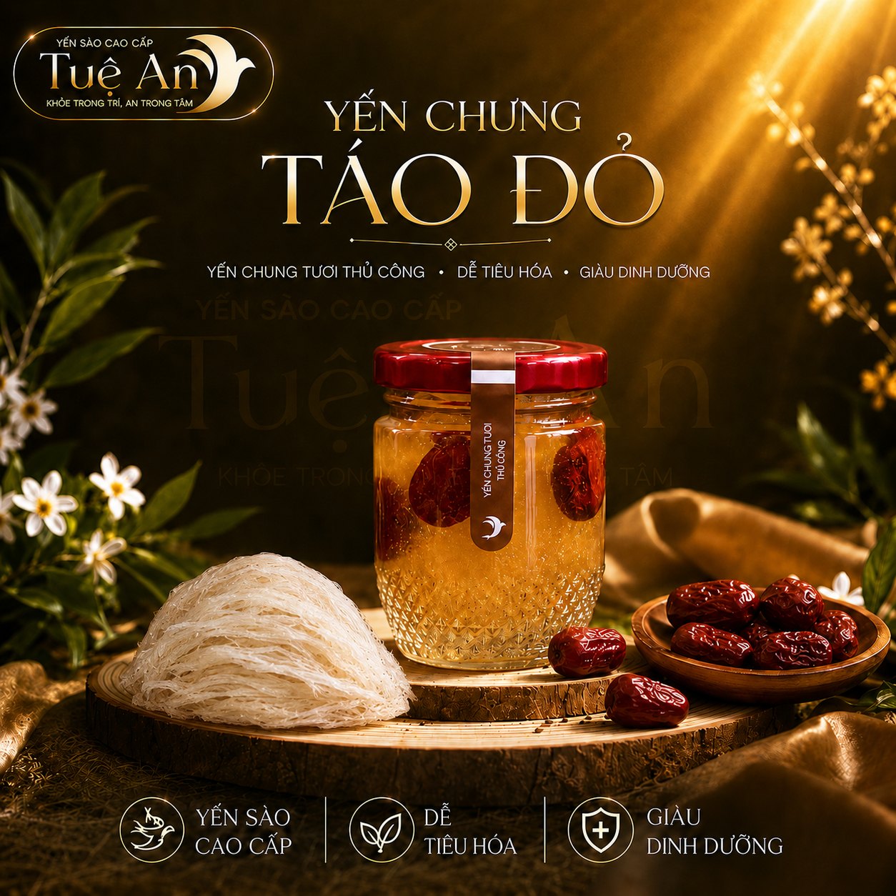Yến chưng Táo đỏ Tuệ An