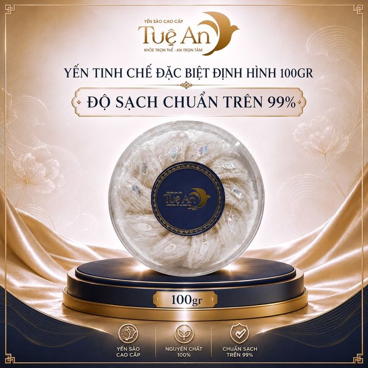 Yến tinh chế đặc biệt định hình 100gr Tuệ An