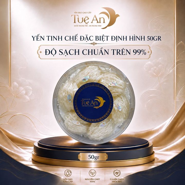 Yến tinh chế đặc biệt định hình 50gr Tuệ An